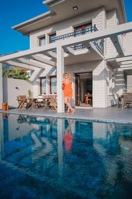 Havuzlu Korunakli Jakuzili Villa Fethiye Ngoại thất bức ảnh